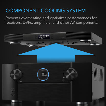 AC INFINITY AIRCOM T9, RECEIVER + AV COMPONENT COOLING FAN SYSTEM AI-ACT9