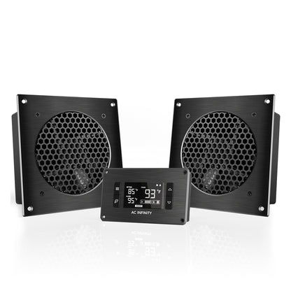 AC INFINITY AIRPLATE T8 HOME THEATER + AV QUIET CABINET COOLING DUAL-FAN SYSTEM AI-APT8