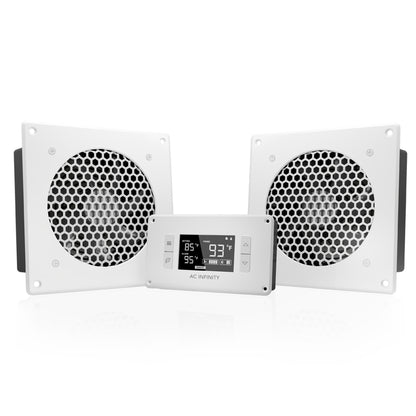 AC INFINITY AIRPLATE T8 HOME THEATER + AV QUIET CABINET COOLING DUAL-FAN SYSTEM AI-APT8