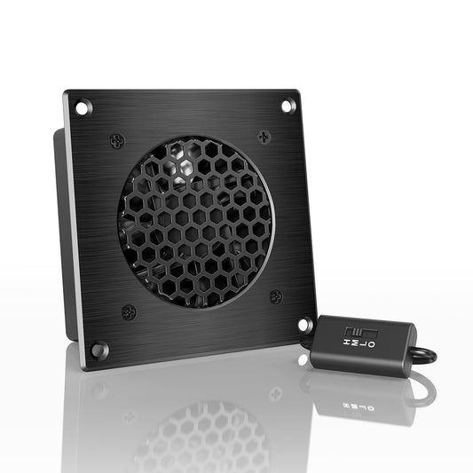 AC INFINITY AIRPLATE S1, HOME THEATER AND AV QUIET CABINET COOLING FAN SYSTEM, 4 INCH AI-CFS80BA