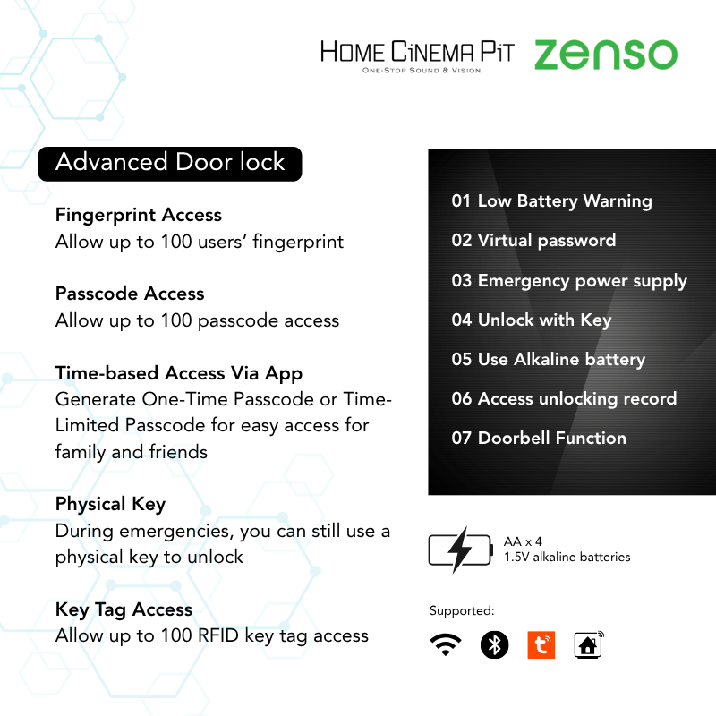 ZENSO ADVANCED SMART DOOR LOCK ZDL120