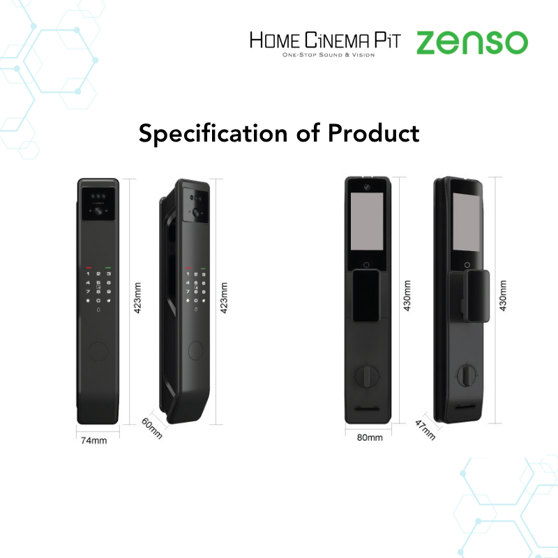 ZENSO FACE RECOGNITION SMART DOOR LOCK ZDL238