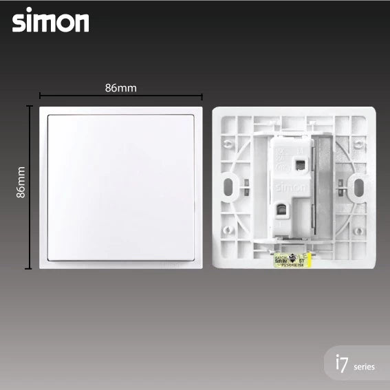 SIMON I7 SERIES SWITCHES & SOCKET OUTLET (GRAPHITE BLACK)