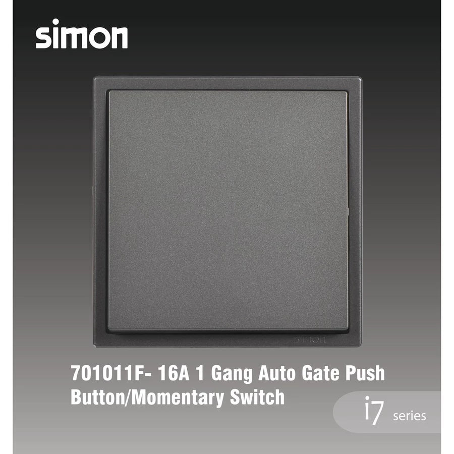SIMON I7 SERIES SWITCHES & SOCKET OUTLET (GRAPHITE BLACK)