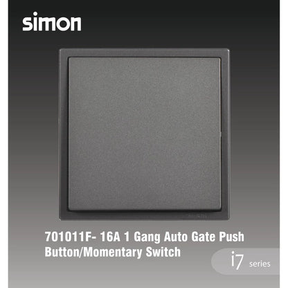 SIMON I7 SERIES SWITCHES & SOCKET OUTLET (GRAPHITE BLACK)