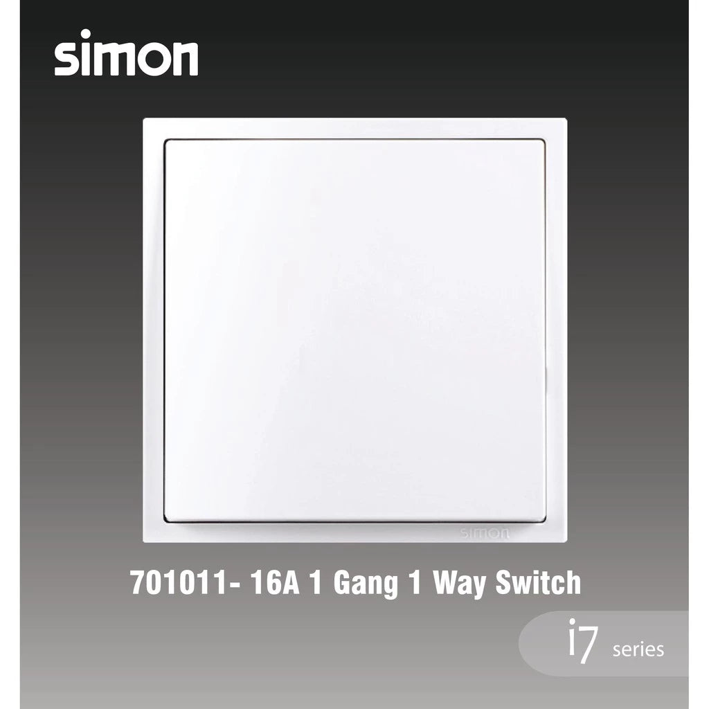 SIMON I7 SERIES SWITCH / SWITCHES & SOCKET OUTLET (MATT WHITE)