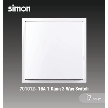 SIMON I7 SERIES SWITCH / SWITCHES & SOCKET OUTLET (MATT WHITE)