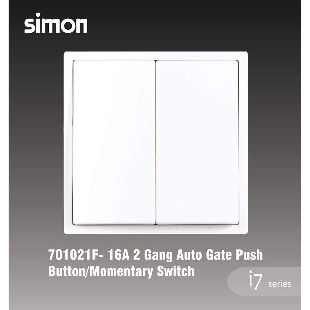 SIMON I7 SERIES SWITCH / SWITCHES & SOCKET OUTLET (MATT WHITE)