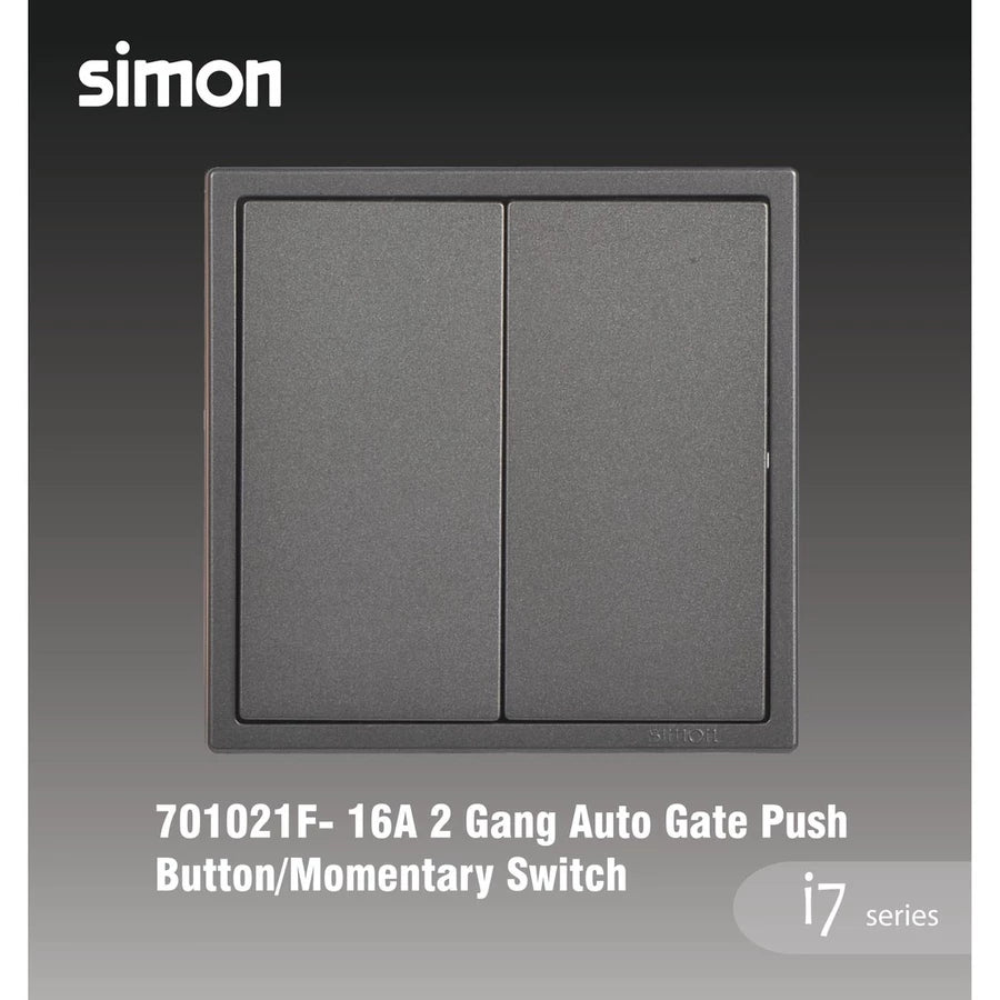 SIMON I7 SERIES SWITCHES & SOCKET OUTLET (GRAPHITE BLACK)