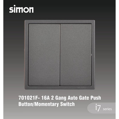 SIMON I7 SERIES SWITCHES & SOCKET OUTLET (GRAPHITE BLACK)