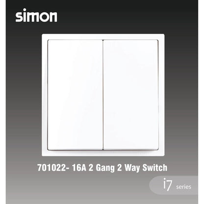 SIMON I7 SERIES SWITCH / SWITCHES & SOCKET OUTLET (MATT WHITE)