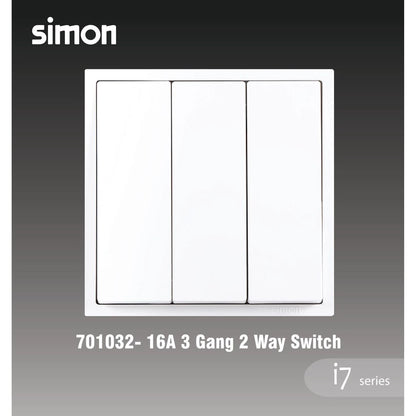 SIMON I7 SERIES SWITCH / SWITCHES & SOCKET OUTLET (MATT WHITE)