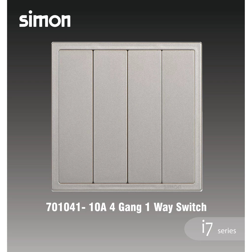 SIMON I7 SERIES SWITCHES & SOCKET OUTLET (GOLDEN CHAMPAGNE)