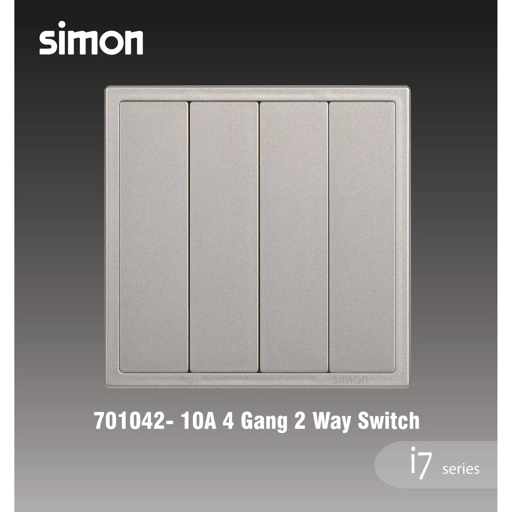 SIMON I7 SERIES SWITCHES & SOCKET OUTLET (GOLDEN CHAMPAGNE)
