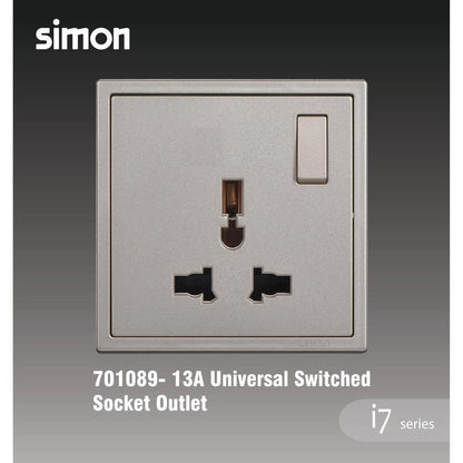 SIMON I7 SERIES SWITCHES & SOCKET OUTLET (GOLDEN CHAMPAGNE)