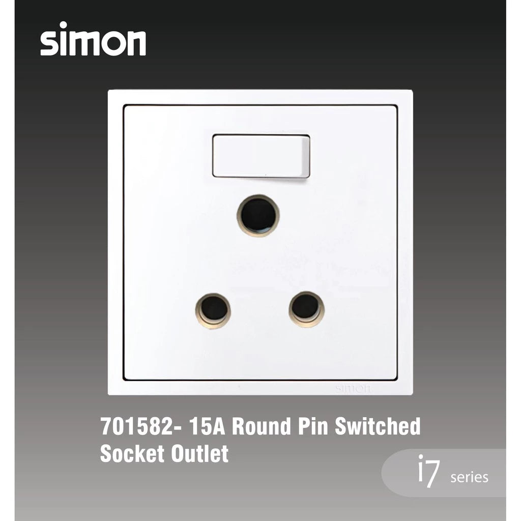 SIMON I7 SERIES SWITCH / SWITCHES & SOCKET OUTLET (MATT WHITE)