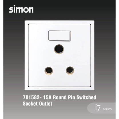 SIMON I7 SERIES SWITCH / SWITCHES & SOCKET OUTLET (MATT WHITE)