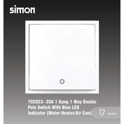 SIMON I7 SERIES SWITCH / SWITCHES & SOCKET OUTLET (MATT WHITE)