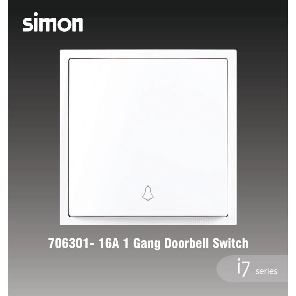 SIMON I7 SERIES SWITCH / SWITCHES & SOCKET OUTLET (MATT WHITE)