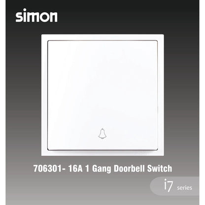 SIMON I7 SERIES SWITCH / SWITCHES & SOCKET OUTLET (MATT WHITE)
